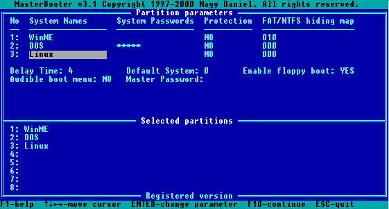 MasterBooter Screenshot